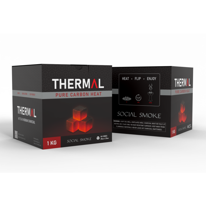 Social Smoke Thermal  Naturkohle 26mm - 1kg Kohle