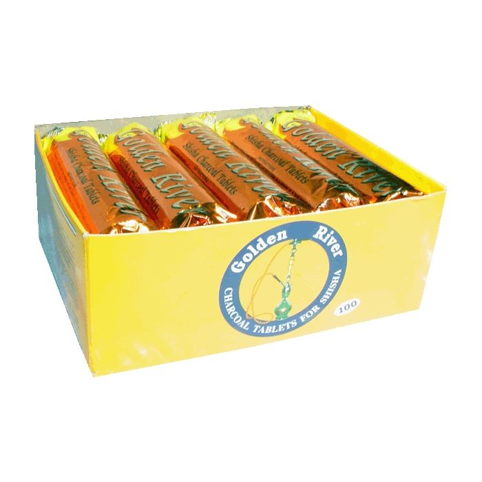 Shishakohle Golden River Long Burning ca. 40mm